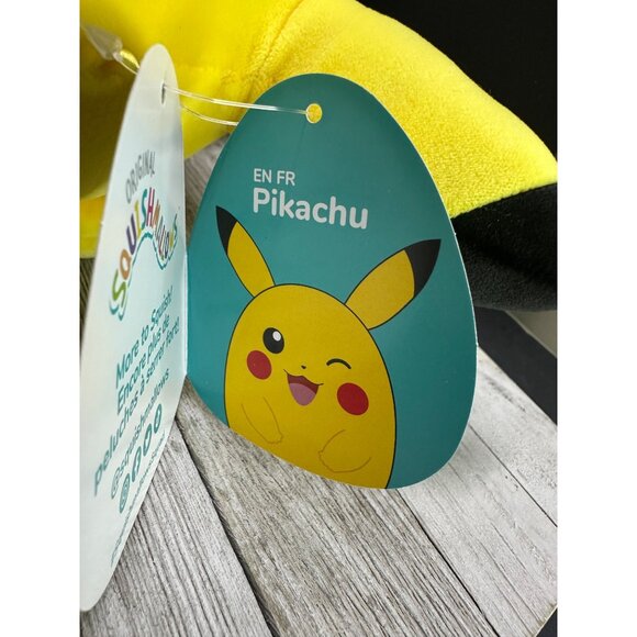 Original Squishmallow Pokémon Pikachu 2023 Nintendo Game Freak Plush 12" Tall - Picture 6 of 12
